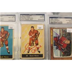 1961 PARKHURST GORDIE HOWE PSA CERTIFIED AUTOGRAPH