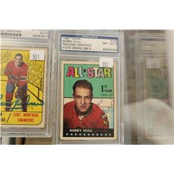 1967 TOPPS #124 BOBBY HULL PSA CERTIFIED AUTOGRAPH