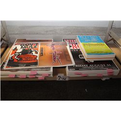 CONCERT POSTER LOT: APPROX. 1000 , INC: SIZE 18 X24  (APPROX. 40-70 EA) JANES ADDICTION, STRING