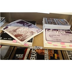 CONCERT POSTER LOT! APPROX. 1000, FEATURING SIZE: 18"X24" APPROX. 50-100 EMMYLOU HARRIS, VINCENTE