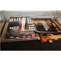 TV SHOW POSTERS! ALBUM POSTERS! APPROX. 500 SIZE 18 X24  APPROX. 50-100 BUFFY THE VAMPIRE SLAYER,