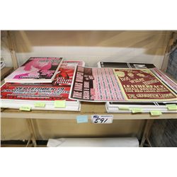 CONCERT POSTER LOT! APPROX. 1000,  SIZE 18 X24  ABOUT 50-80 DISTILLERS, REEL BIG FISH, RANCID, BAD