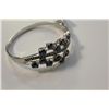 Image 2 : 925 STERLING SILVER BANGLE STYLE BRACELET CLAW SET WITH 12 OVAL MIXED CUT NATURAL PROMOTIONAL