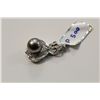 Image 2 : 1 STERLING SILVER BLACK TAHITIAN CULTURED PEARL AND COLOURLESS CUBIC ZIRCONIA PENDANT SET WITH 63