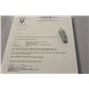 Image 3 : 1 ELONGATED OVAL SHAPED CARVED NATURAL BURMESE JADEITE PENDANT CARVED IN THE SHAPE OF A DOMED AND