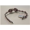 Image 3 : 925 STERLING SILVER NATURAL PROMOTIONAL QUALITY PURPLE RUBY-SAPPHIRE BRACELET CLAW SET WITH 118