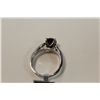 Image 3 : LADIES 14KT WHITE GOLD BLACK AND NEAR COLOURLESS DIAMOND SET ENGAGEMENT/DRESS RING PAVE SET WITH 8