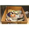 Image 1 : BOX LOT OF ASSORTED CHINA AND PORCELAIN PLATES INC. NORITAKE SPOON