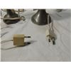 Image 4 : LOT 2 EUROPEAN PEWTER LAMP & LIGHT FIXTURE
