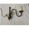 Image 2 : LOT 2 ELECTRIC EUROPEAN BRASS WALL SCONCE