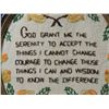 Image 2 : SERENITY PRAYER NEEDLE POINT FRAMED