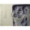 Image 5 : LOT 3 VINTAGE TALL FLUTED BLOWN GLASS VASES