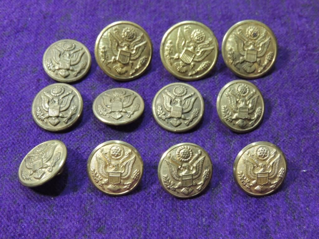 Vintage Military Buttons Vintage Military Buttons