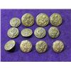 Image 2 : LOT 12 VINTAGE MILITARY BUTTONS