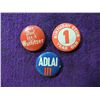 Image 1 : LOT 3 VINTAGE 1950s PINS BUTTONS