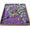 Image 3 : LOT 100+ VINTAGE MARBLES & SHOOTERS ASSORTED