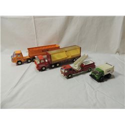 LOT 4 METAL TOY TRUCKS MIXED