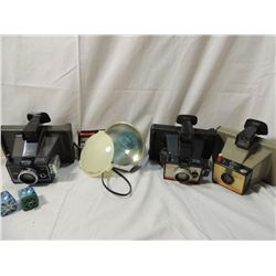 LOT 3 VINTAGE POLAROID CAMERAS