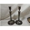 Image 2 : LOT 4 SILVERPLATE TRAYS & CANDLESTICKS