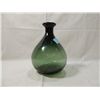 Image 1 : BLOWN ART GREEN BUBBLE GLASS VASE