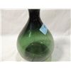 Image 2 : BLOWN ART GREEN BUBBLE GLASS VASE