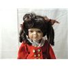 Image 2 : 17" PORCELAIN DOLL IN PLAID DRESS