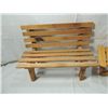 Image 2 : LOT 3 DOLL ACCESSORIES CHAIR, BENCH, PICNIC TABLE