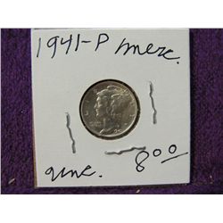 1941 P MERCURY DIME