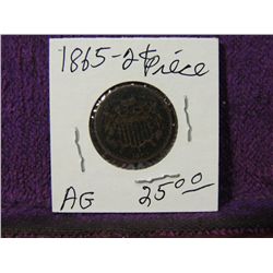 1865 2 CENT PIECE