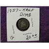 Image 1 : 1857 HALF DIME