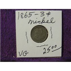 1865 3 CENT NICKEL