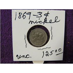 1869 3 CENT NICKEL