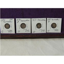 LOT 4 CANADA COINS