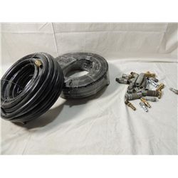 2 AIR HOSES WITH ATTACHMENTS