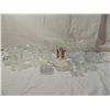 Image 1 : LOT 15 ASSORTED CUT GLASS DISHES, BOWL, CANDLE