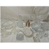 Image 2 : LOT 15 ASSORTED CUT GLASS DISHES, BOWL, CANDLE