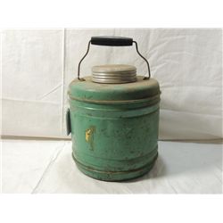 LARGE VINTAGE GREEN  THERMOS