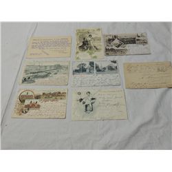 LOT 8 ANTIQUE GERMAN POSTCARDS
