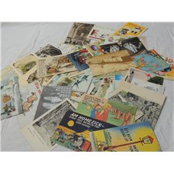 BOX LOT VINTAGE POSTCARDS