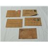 Image 2 : LOT 5 VINTAGE LEATHER POSTCARDS