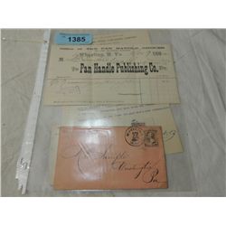 LOT 2 1883-1887 COVERS WITH LETTERHEAD
