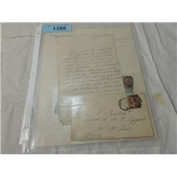 LOT 2 1883-1887 COVERS WITH LETTERS