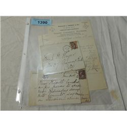 LOT 2 1883-1887 COVERS WITH LETTERHEAD