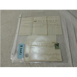 LOT 2 1874-1875 COVERS WITH LETTERHEAD