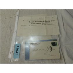 LOT 2 1874-1875 COVERS WITH LETTERHEAD