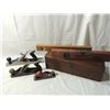 Image 1 : BOX LOT ASSORTED WOODEN PLANES & LEVELS