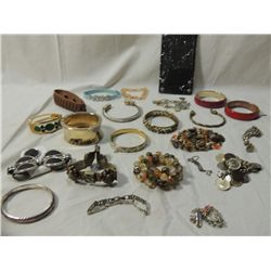 BOX LOT ASSORTED BRACELETS