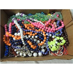 BOX LOT BEADED NECKLACES
