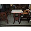 Image 1 : MARBLE TOP SIDE TABLE