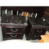 Image 1 : PAIR MODERN 2 DRAWER BEDSIDE TABLES